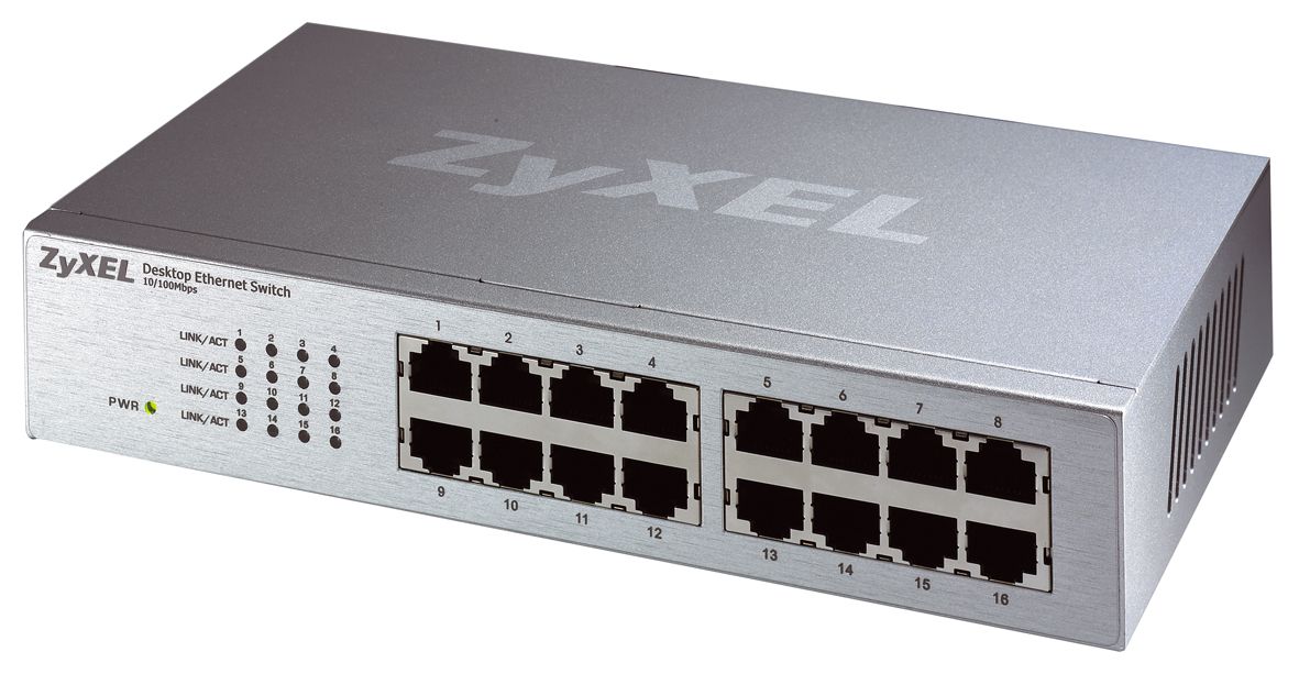 Zyxel ES116P 16Port 10/100Mbps Desktop Switch Naterval